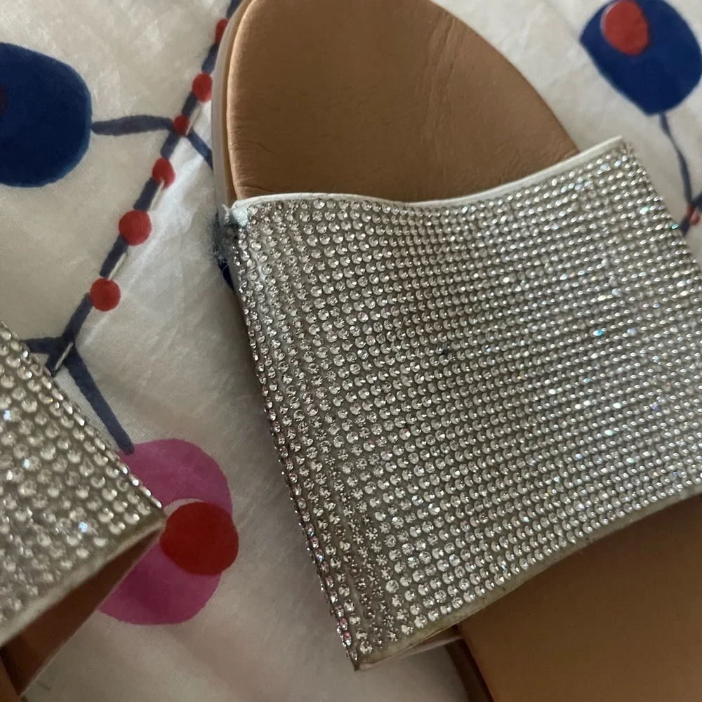 Catherine Sparkle Slides SZ 71/2 - Picture 2 of 3